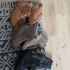Sorel Ankle Boots in Brown, Gray, and Black ***Three Pairs***